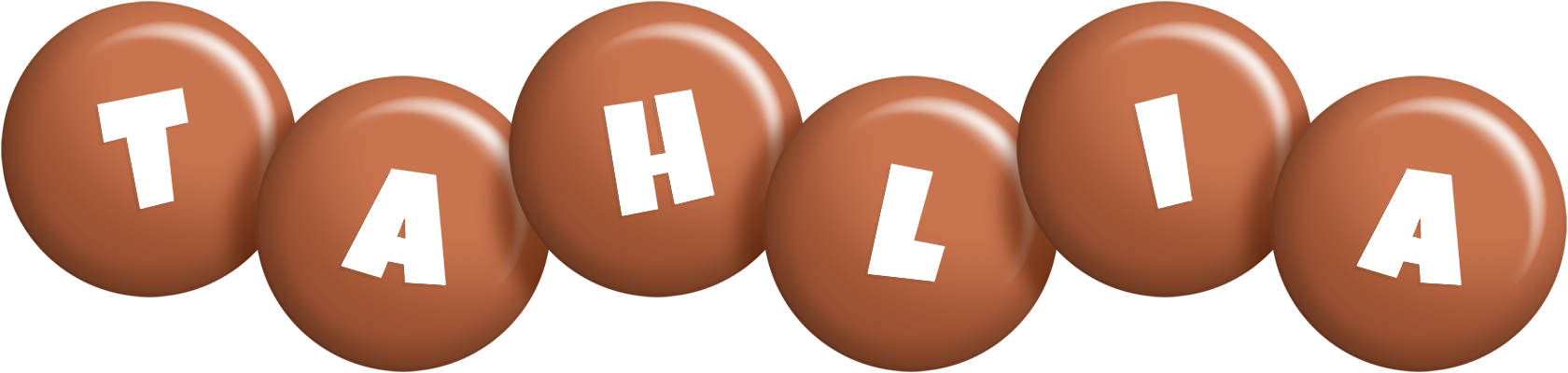 Tahlia candy-brown logo