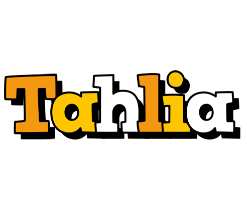 Tahlia cartoon logo