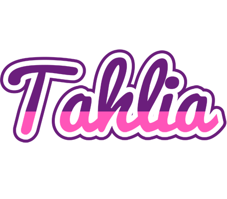 Tahlia cheerful logo