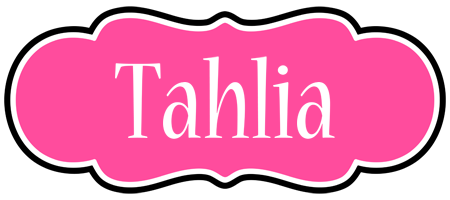 Tahlia invitation logo