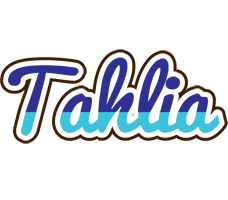 Tahlia raining logo