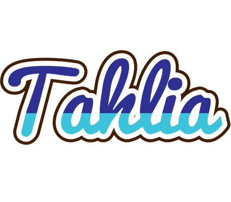 Tahlia raining logo