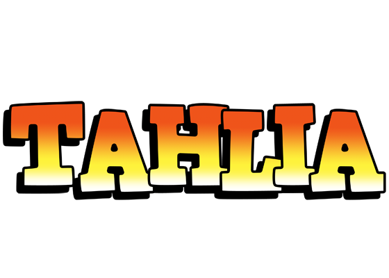 Tahlia sunset logo