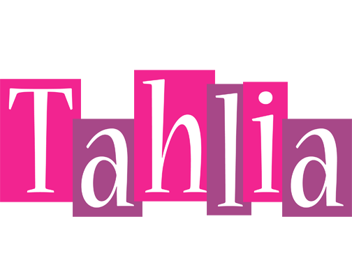 Tahlia whine logo