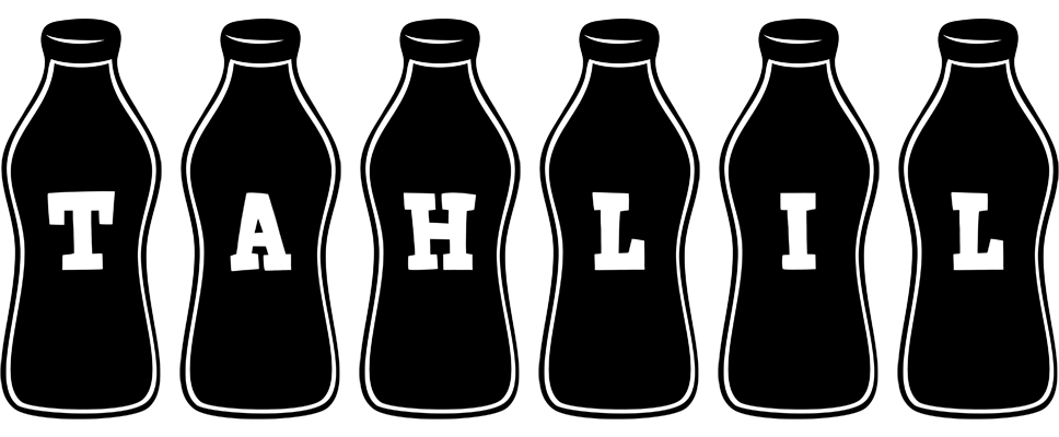 Tahlil bottle logo