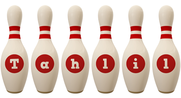 Tahlil bowling-pin logo