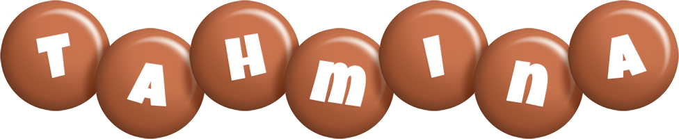 Tahmina candy-brown logo