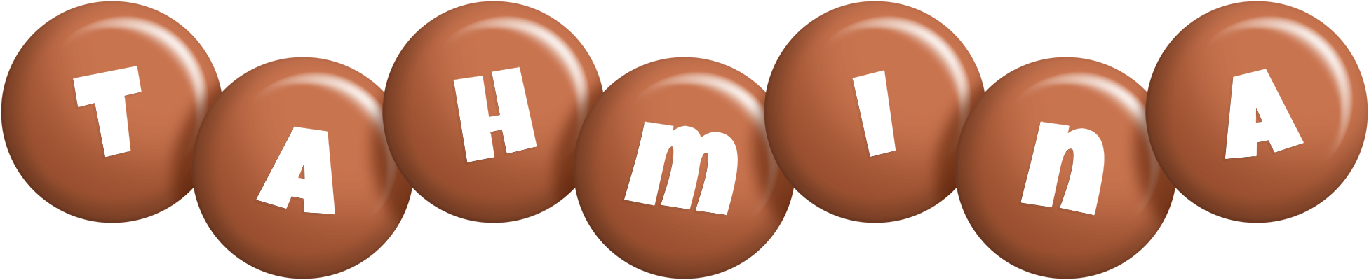 Tahmina candy-brown logo