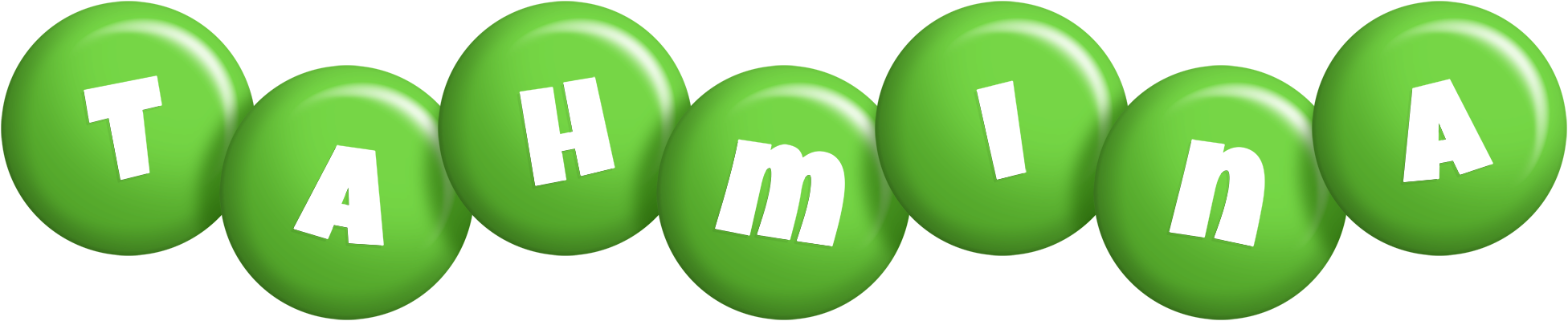 Tahmina candy-green logo