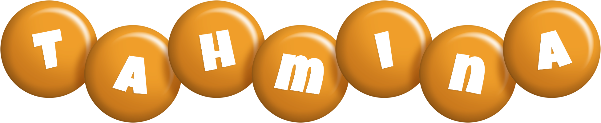 Tahmina candy-orange logo