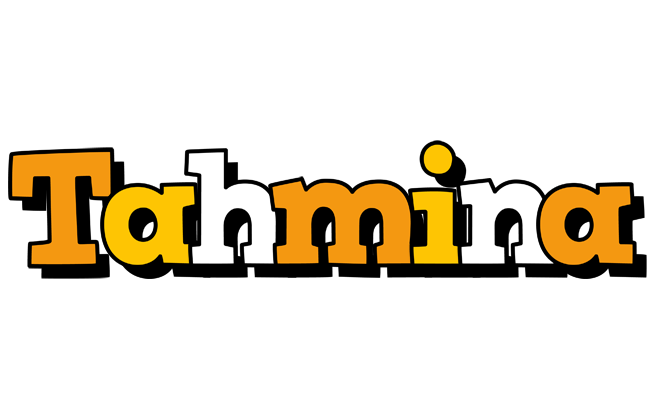 Tahmina cartoon logo