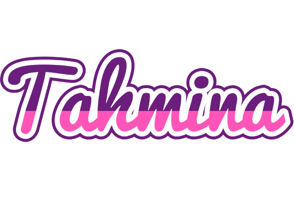 Tahmina cheerful logo