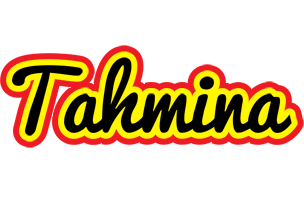 Tahmina flaming logo