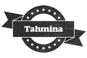 Tahmina grunge logo