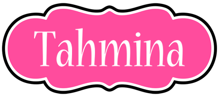 Tahmina invitation logo