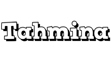 Tahmina snowing logo