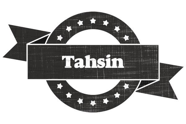 Tahsin grunge logo