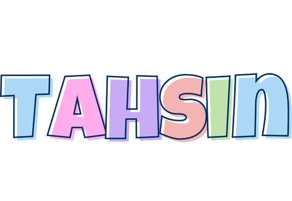 Tahsin pastel logo