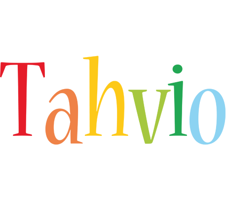 Tahvio birthday logo