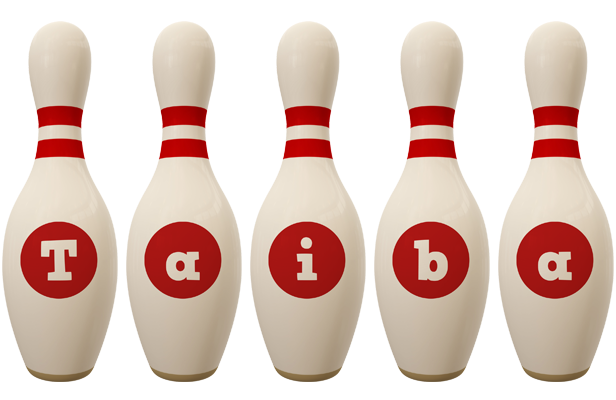 Taiba bowling-pin logo