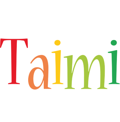 Taimi birthday logo