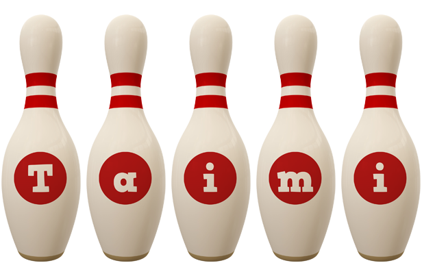 Taimi bowling-pin logo