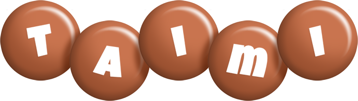 Taimi candy-brown logo