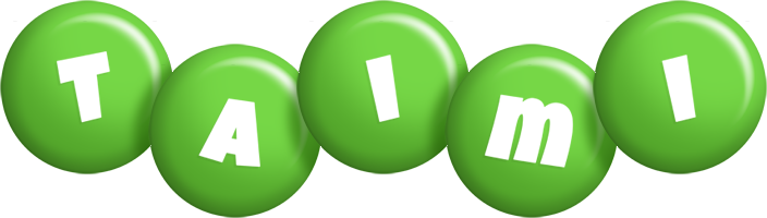 Taimi candy-green logo