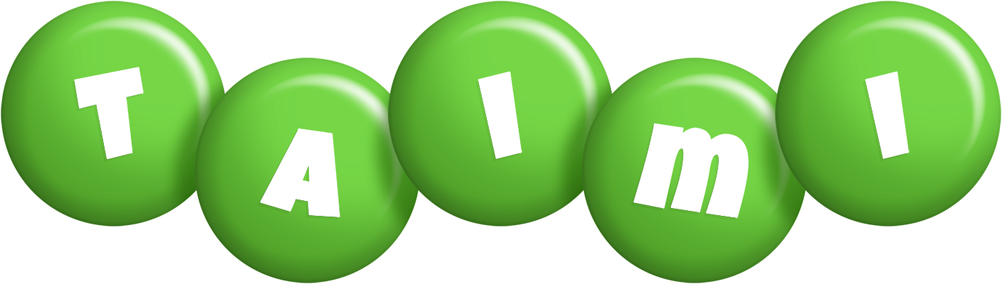 Taimi candy-green logo