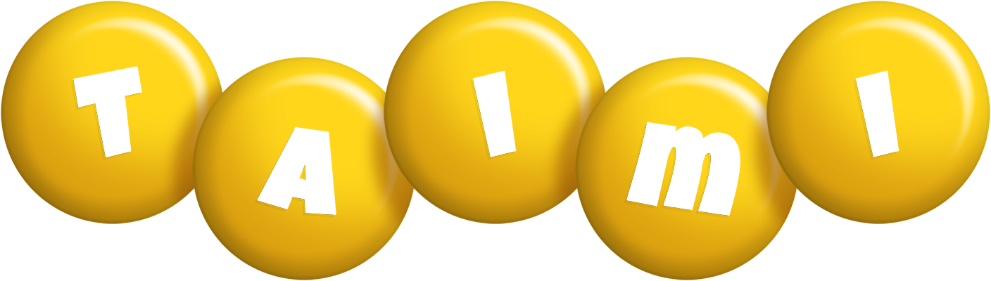 Taimi candy-yellow logo