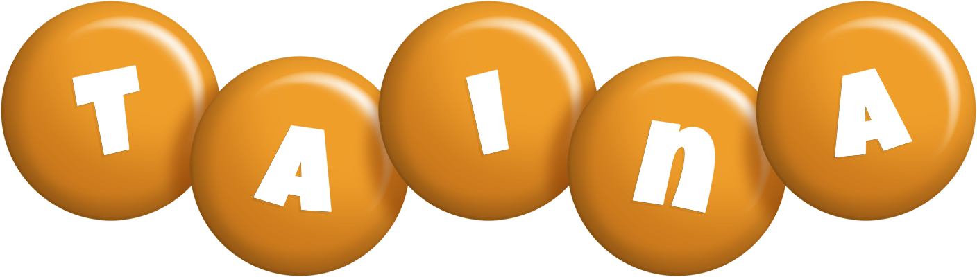 Taina candy-orange logo