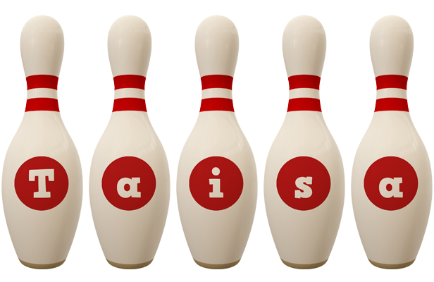 Taisa bowling-pin logo