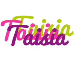 Taisia flowers logo