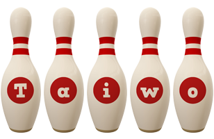 Taiwo bowling-pin logo