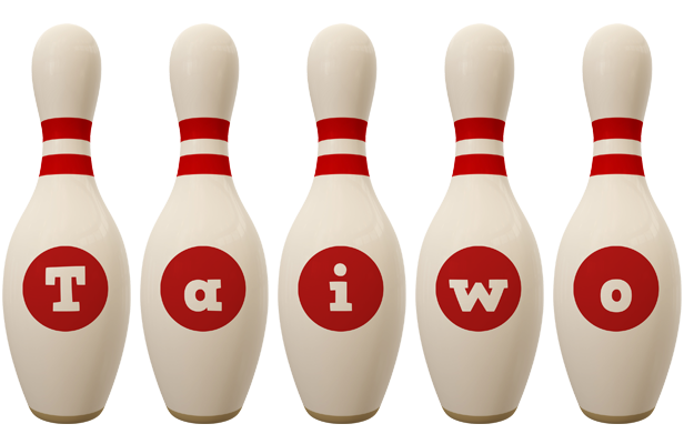 Taiwo bowling-pin logo