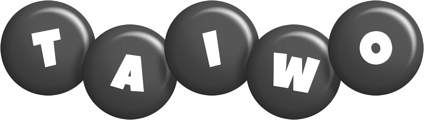 Taiwo candy-black logo