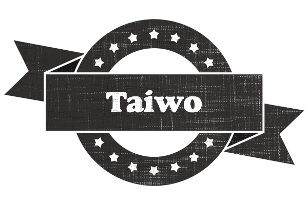 Taiwo grunge logo