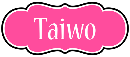 Taiwo invitation logo