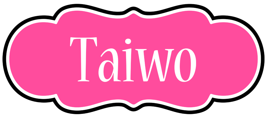 Taiwo invitation logo