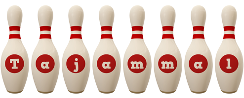 Tajammal bowling-pin logo