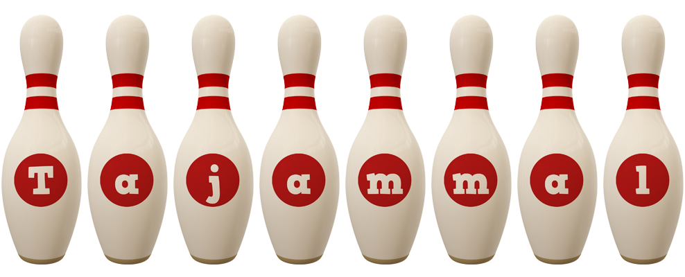 Tajammal bowling-pin logo