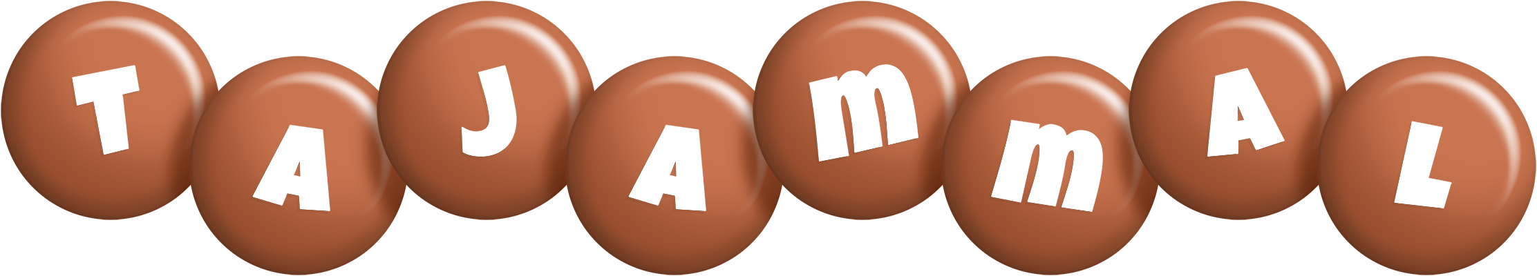Tajammal candy-brown logo