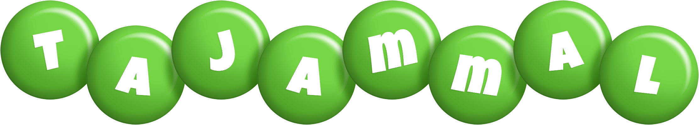 Tajammal candy-green logo