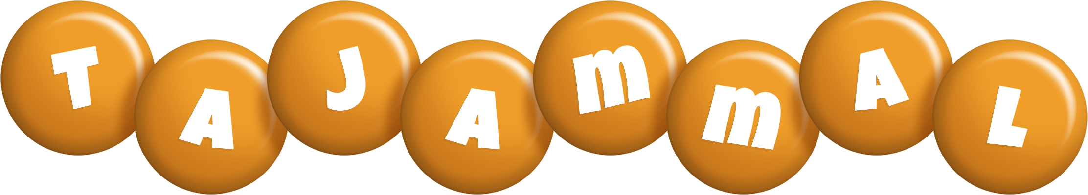 Tajammal candy-orange logo
