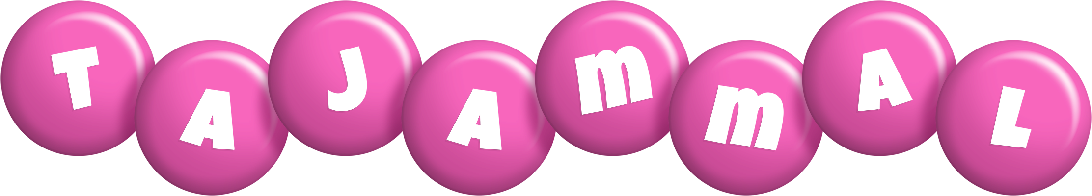 Tajammal candy-pink logo