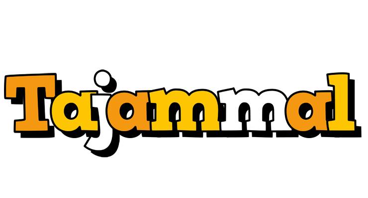Tajammal cartoon logo