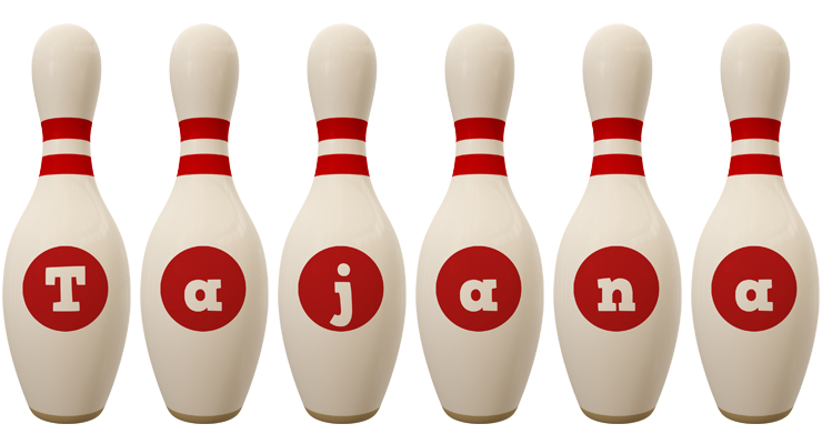 Tajana bowling-pin logo