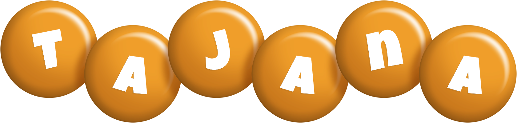 Tajana candy-orange logo