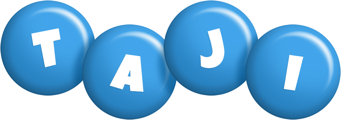Taji candy-blue logo
