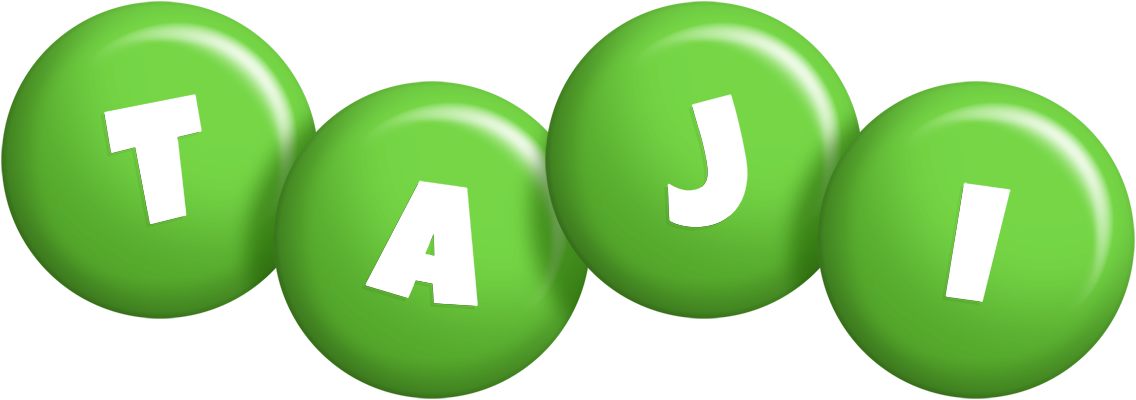 Taji candy-green logo